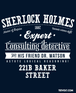 teevolt:  &ldquo;Sherlock Holmes&rdquo; by Azafran is Now on Sale for 5 Days At the AMAZING price of â‚¬9/ผ/Â£7.5 @ http://teevolt.comÂ  