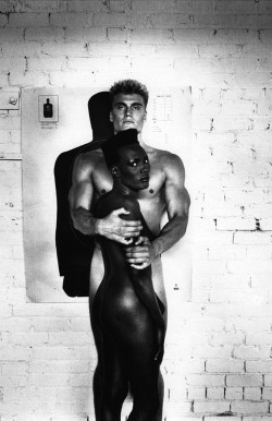 andreasanterini:  Grace Jones and Dolph Lundgren / Photographed