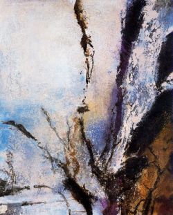 cavetocanvas:  Zao Wou-Ki, 1-6-88, 1988 