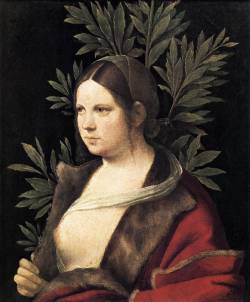 renaissance-art:  Giorgione c. 1506 Portrait of a Young Woman