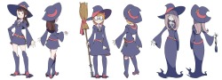 pkjd-moetron: Little Witch Academia TV anime character designs.