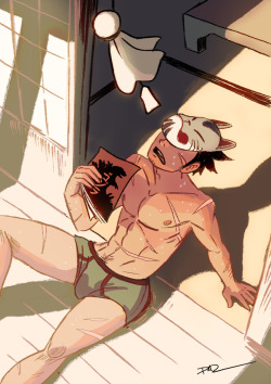 yaoibara4all:  tohdaryl:  5 - In underwearÂ  Itâ€™s getting really hot out hereâ€¦.Â   Get hot with me 