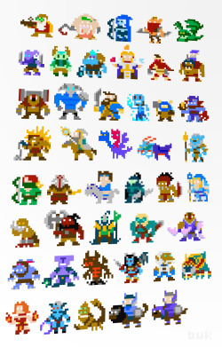 neatbender:  Dota 2 Pixel Heroes