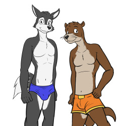 Waterways - Kory and SamakiBit of fanart, for the first furry