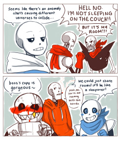 smolandtolskeletons:  Comic: UTFS (Under Tale Fell Swap) This