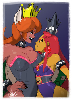 todd-drawz: Here are the red haired and regular Bowserette palettes.