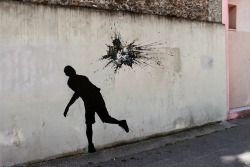 exhibition-ism:  Street artist Pejac transforms concrete walls