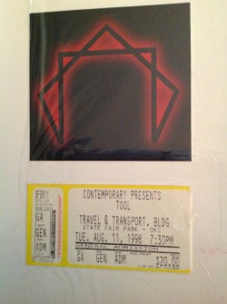 The first time i saw TOOL was in 1998 on the Aenima tour in OKC