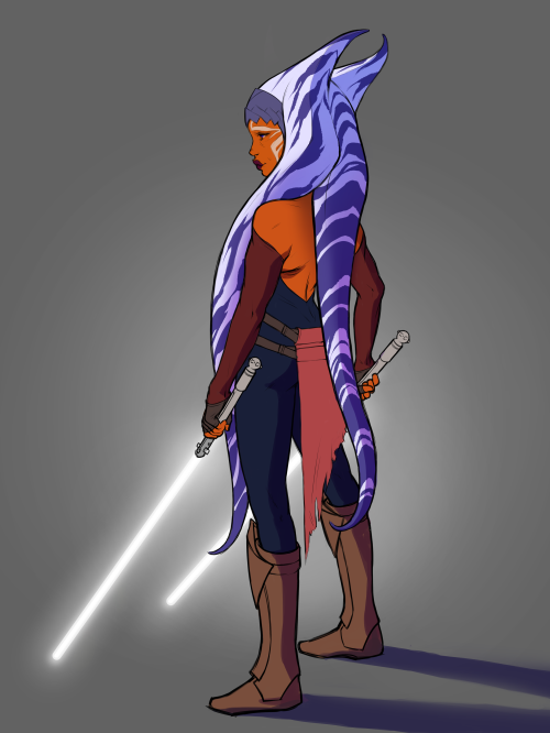 twofoxes:Ahsoka Tano wip.. idk I just want her to have mile long