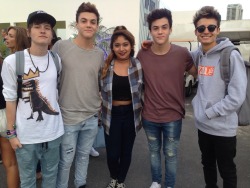 princessm98:  tb// meeting the Collins brothers & Dolan twins💖