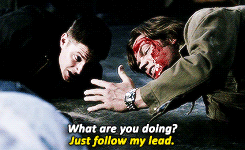 It's ok Dean, It's going to be ok, Ive got him