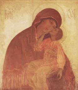 zolotoivek:  Mikhail Nesterov, The Holy Mother of God, 1909