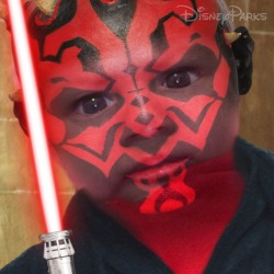 I turned my baby in to Darth Maul because I am a composed and