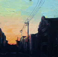 ashleyfrostart:  “North Melbourne Study 20” Oil on board