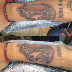 Al pana @fcodread  #tatuaje #tatu #crab #cangrejo #real #realista