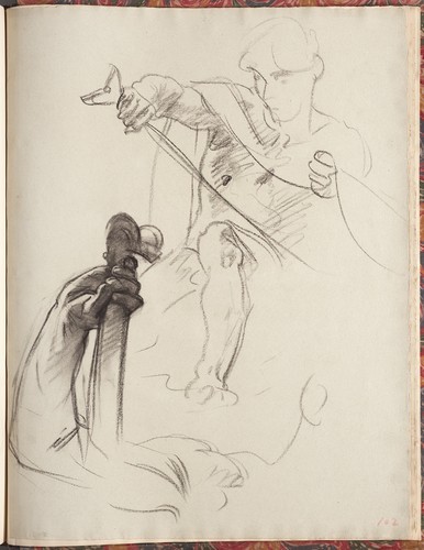 artist-sargent:  Studies for Angels at Right, “Israel and the