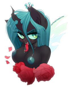 mlptrash:Here’s a little bust shot of big titty bug goth gf