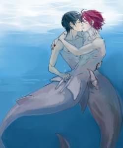 babeholdt:  Was craving merman porn. Sharks don’t really have