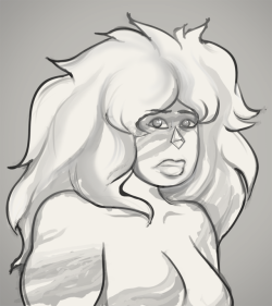 A vulnerable Jasper done with a custom “bleeding ink” brush.