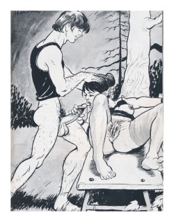 xxxtoonsclub:  agracier:  illustration from a 1970s Swedish sex