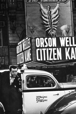 avagardner:  Orson Welles at the premiere of Citizen Kane, 1941.