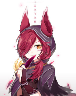 league-of-legends-sexy-girls:  Xayah