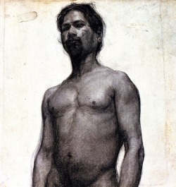 art2202:  Henry Ossawa Tanner, Study of a Negro Man, 1893.
