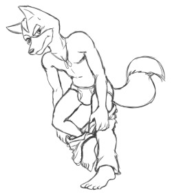 A more complicated pose practice using Fox McCloud; I think I