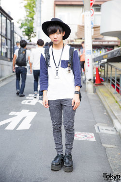 tokyo-fashion:  18-year-old So-kun on the street in Harajuku