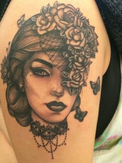 fuckyeahtattoos:  Done at SUBA in Driggs, ID by The Painted Lady