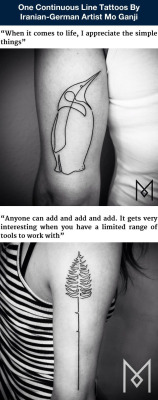 gogomrbrown:  One line tattoos 