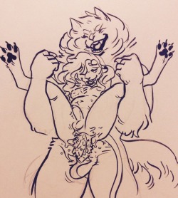 fluffyboobs: Were!Paige caught her self a cute lioness   She/her