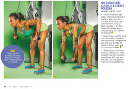 the-exercist:  Muscle & Fitness Magazine:  90-Degree Cable