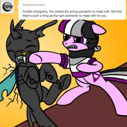 ask-acepony:  Don’t EVER mess with my friends! Featuring: Questrapolia,