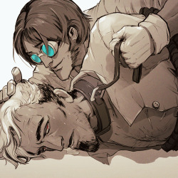 larrydraws:  water is wet, old fictional dudes are hot, what