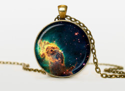 culturenlifestyle:Nebula and Galaxy Inspired Pendants Texas-based