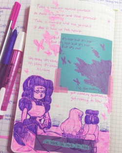 mintgal:   a doodle in my journal to remind myself, its okay