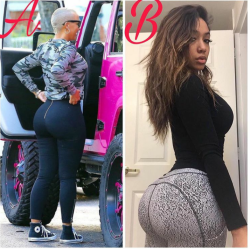 jazziedadd:  2 Booty Babe’s. Can you choose??  I want booty