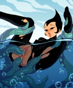 concentratedhentai:  requiemdusk: Ashi’s aquatic ninja training