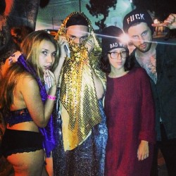 Boss Daddy wore a disco burqa to M.I.A.  (at The Belasco)