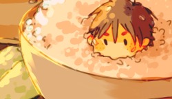 gigaprince:  preview of one of my pieces for oofuri fanbook!