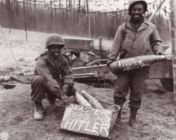 greatestgeneration:  Two American Soldiers proudly show off their