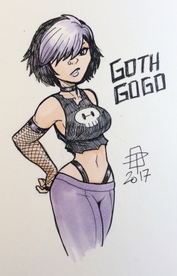 callmepo:Tiny doodle of a full-on Goth Gogo. < |D’‘‘