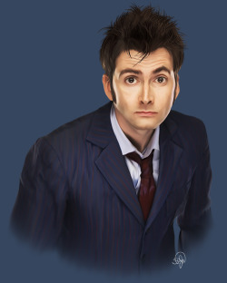 theoncomingstxrm:  Hello, I’m the Doctor digital painting