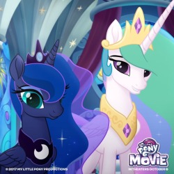 mylittlenanaki: Celestia and Luna from the MLP Movie Twitter.
