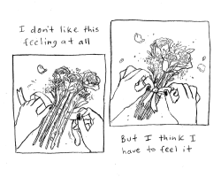 colleenclarkart:  a small comic about tying up/tying together