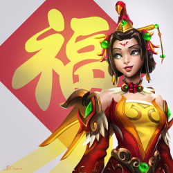 imdrunkontea:Zhuque Mercy. Happy Lunar New Year!