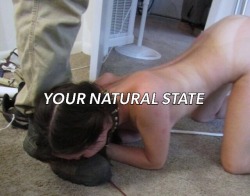 yournaturalstate:  schoolgirlskank: my natural state.  to be