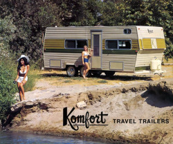 bushdog:  (via Camper Tramps: A Spicy 1970s Komfort Travel-Trailer