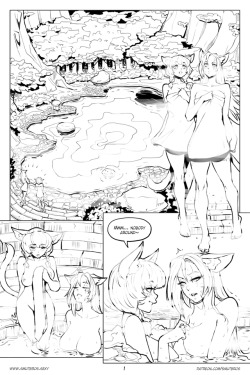 bbc-chan:  HOT Spring - P01, P02 Story by  @sabrithebonclaw 